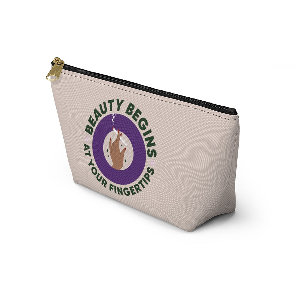 Thumbnail: Beauty Begins at Your Fingertips Accessory Weed Storage Bag | Weed Lover Gift