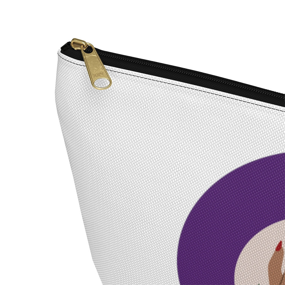 Thumbnail: The Pampered Puff White Weed Storage Accessory Bag | Weed Gift | Weed Organizer