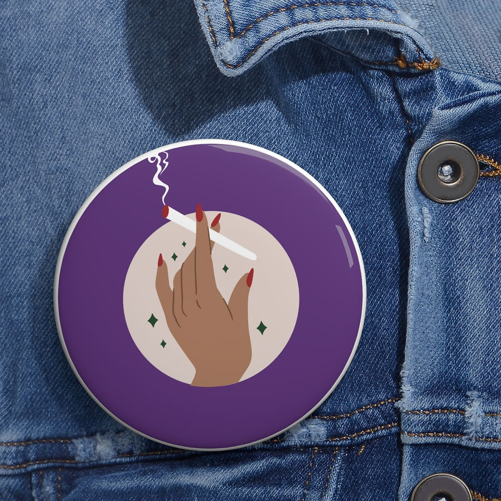 Thumbnail: The Pampered Puff Pin | Weed Pin | Weed Accessories | Cannabis Gift