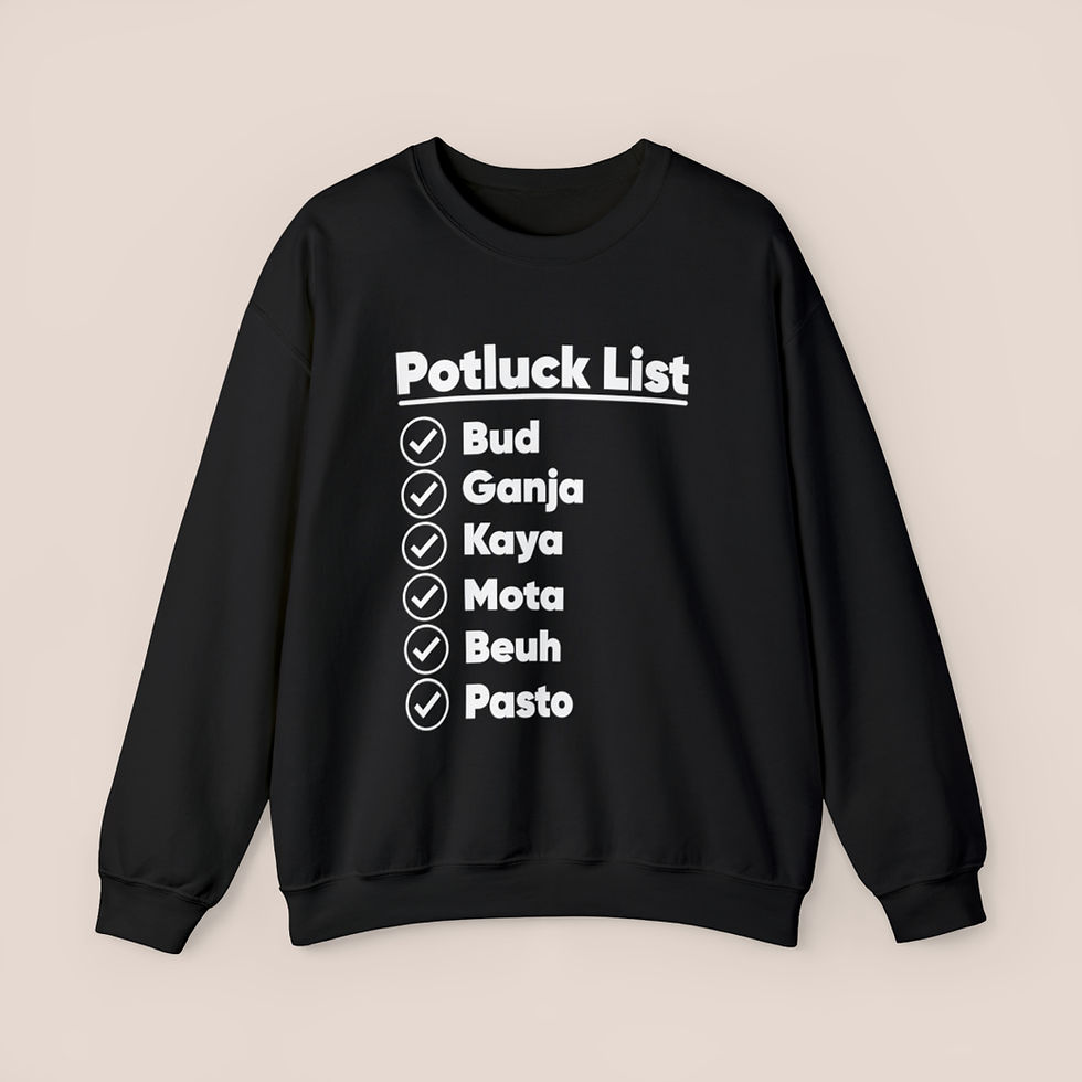 Thumbnail: Weed Names Sweatshirt | Weed Ganja Bud Kaya Mota Beuh Pasto Unisex Sweatshirt