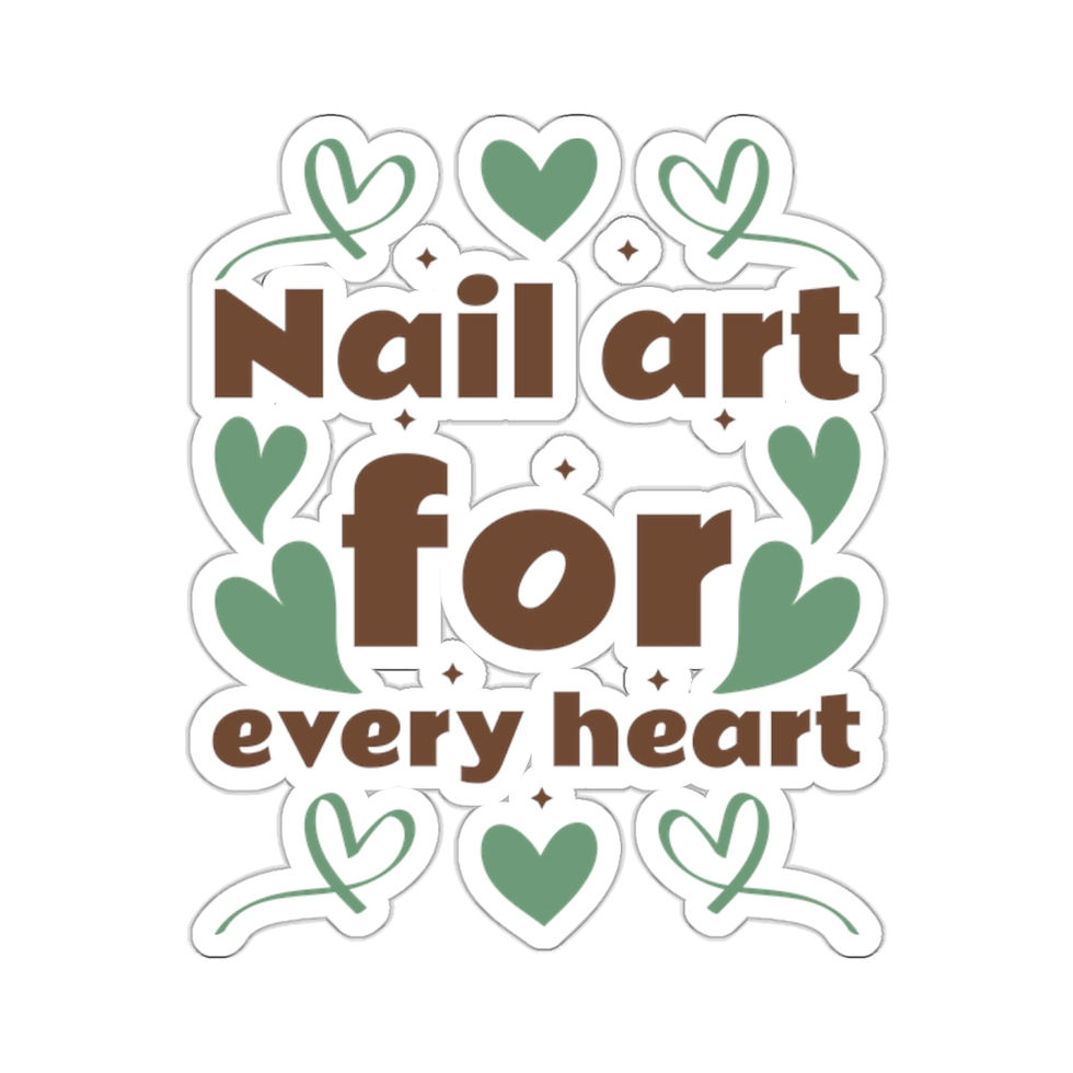 Thumbnail: Nail Art for Every Heart Sticker Decal | Nail Tech Stickers | Nail Art Stickers