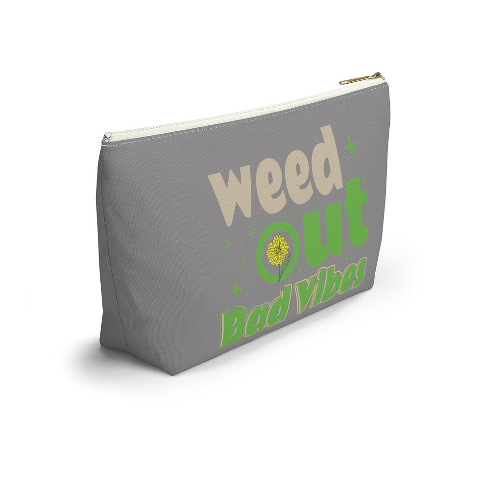 Thumbnail: Weed Out Bad Vibes Accessory Bag | Weed Stoage Bag | Weed Organizer | Weed Gift