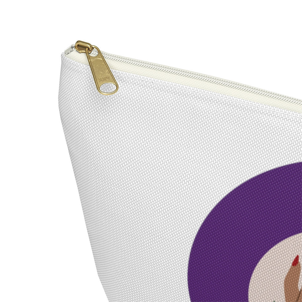 Thumbnail: The Pampered Puff White Weed Storage Accessory Bag | Weed Gift | Weed Organizer