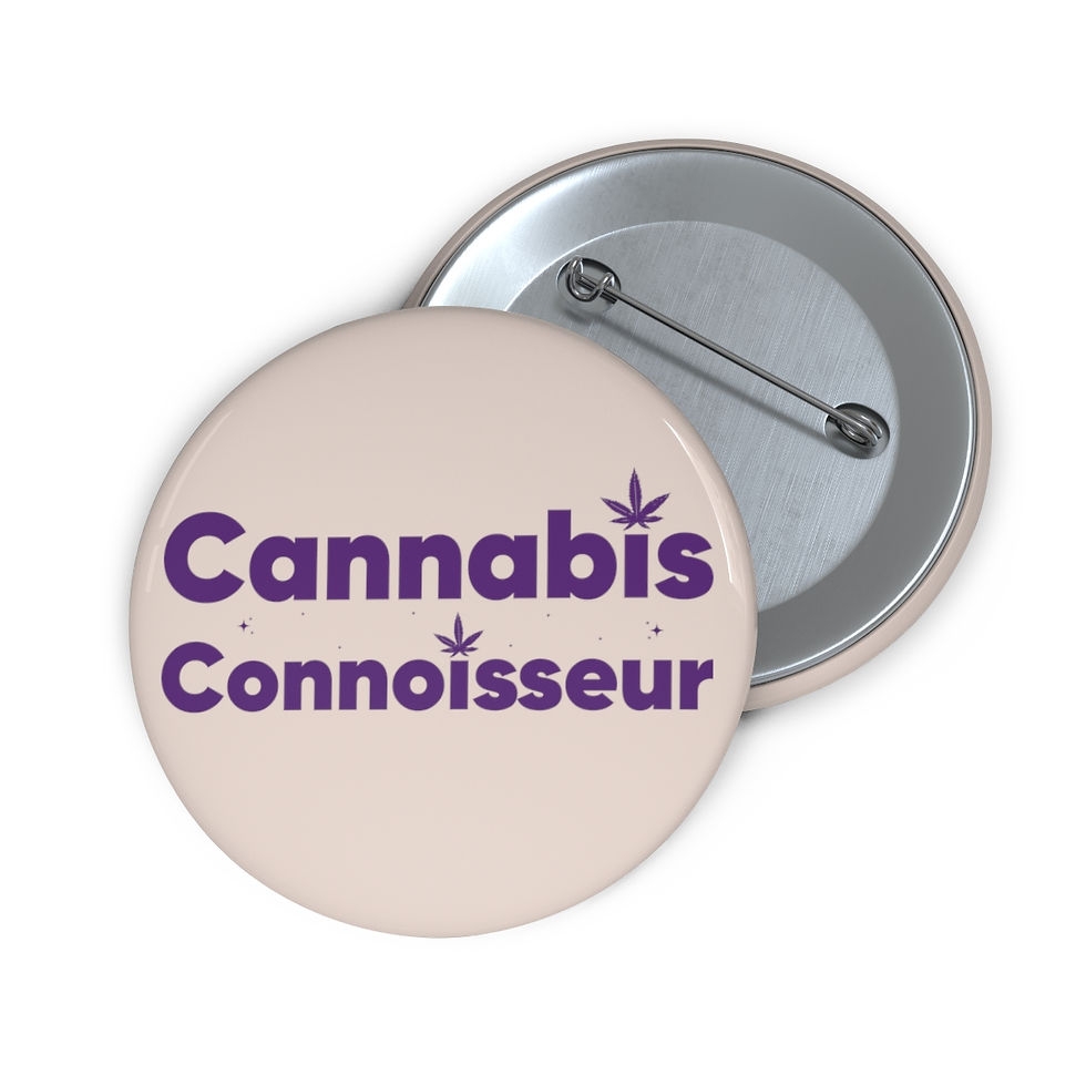 Thumbnail: Cannabis Connoisseur Button Pin | Weed Pin | Weed Gift | Weed Decor
