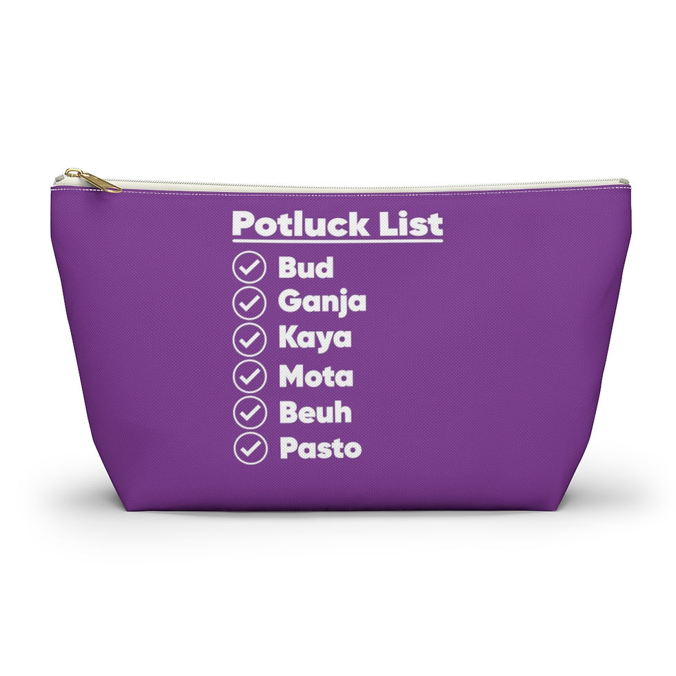 Thumbnail: Potluck List Cannabis Bag | Weed Holder | Weed Storage | Weed Enthusiast Gift