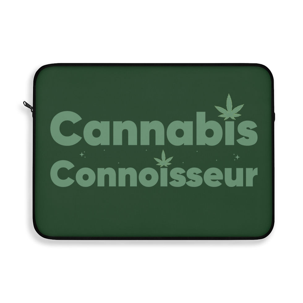 Thumbnail: Cannabis Connoisseur Weed Laptop Sleeve | Weed Laptop Protector | Cannabis Gift