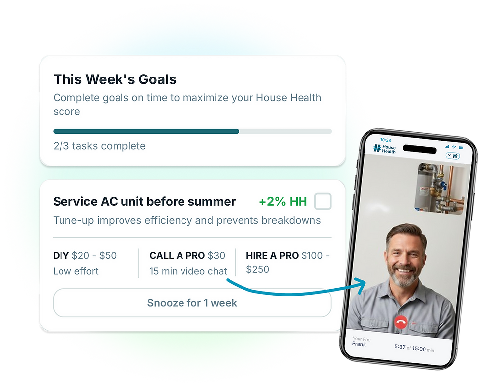 House Health Maintain Page