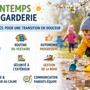 Printemps à la Garderie : sorties, allergies, vêtements et énergie