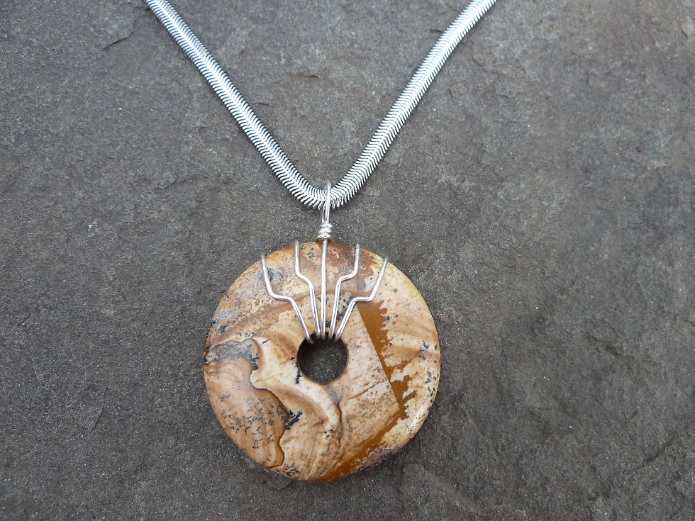 Thumbnail: Picture Jasper with Sterling Wrap
