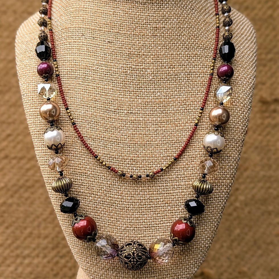 Thumbnail: Warm Red Dainty Chandelier Earrings