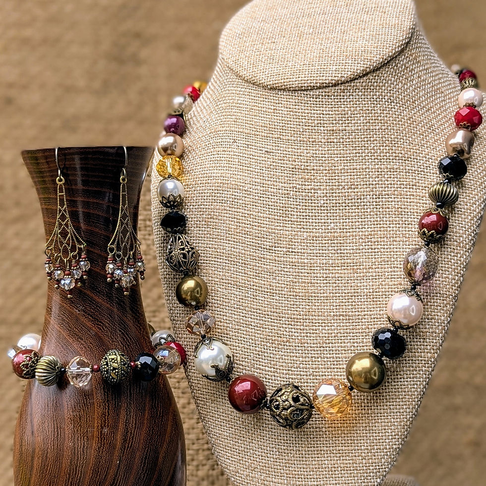 Thumbnail: Red Pop Vyntage Necklace