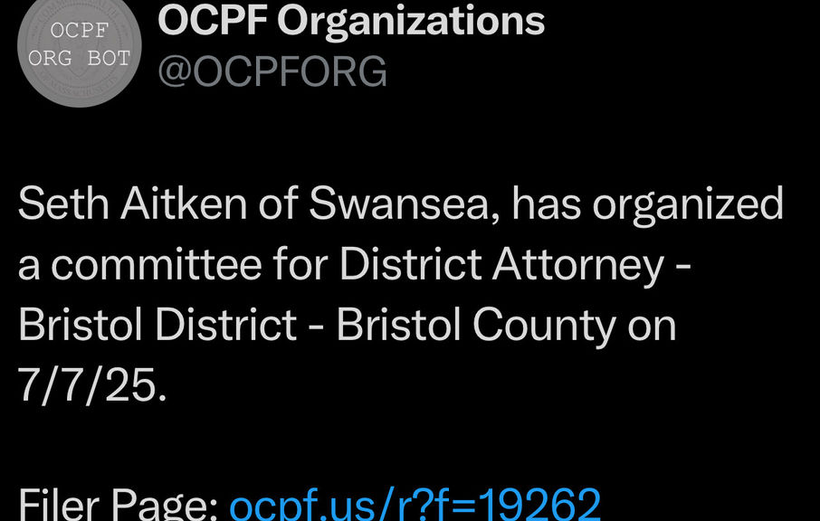 Seth Aitken Former Fall River City Chief Opens Campaign for Bristol County District Attorney