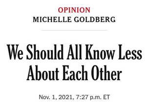 We Should All Know More About Each Other
