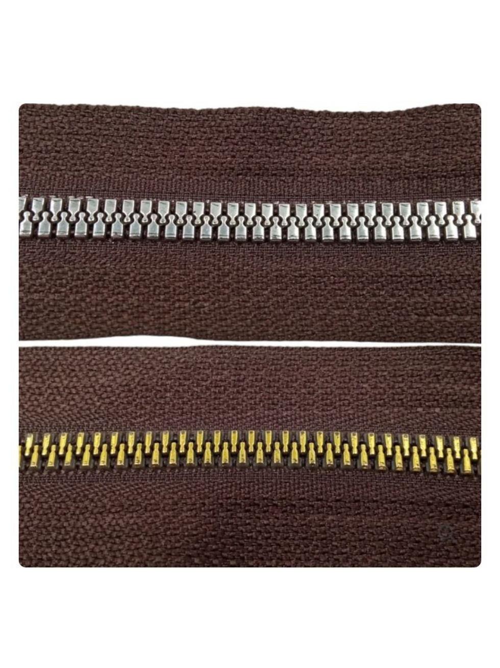 Zíper Dubla Face Café