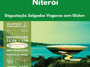 Niterói: Degustação Salgados Veganos sem Glúten