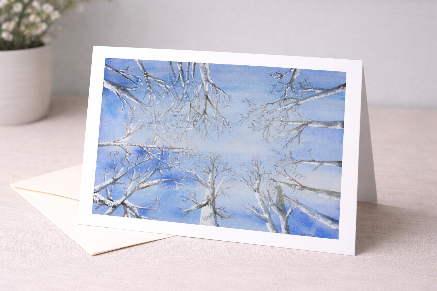 Always Looking Up - Winter Greeting Card