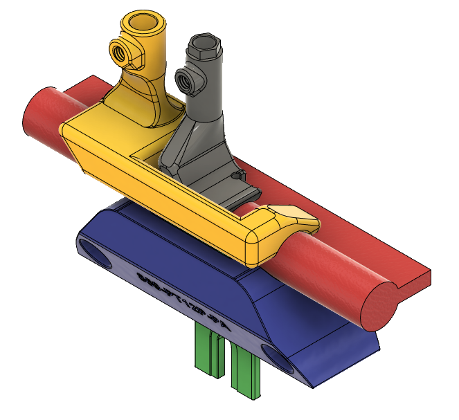 Kit Poignée Toron Ø12 Plat mm pour DA869