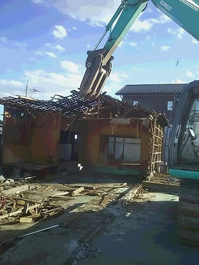 家屋の解体工事