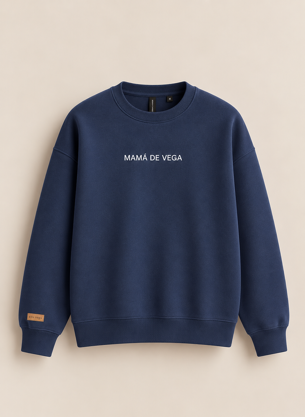 Sudadera azul marino Mamá de Vega.png