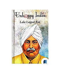 Unhappy India by Lala Lajpat Rai book cover on Bookdio.org