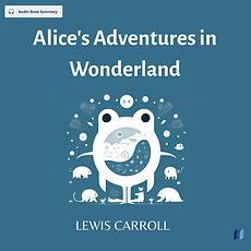 Alice's Adventures in Wonderland by LEWIS CARROLL in Fiction audiobook summary cover on bookdio.org
