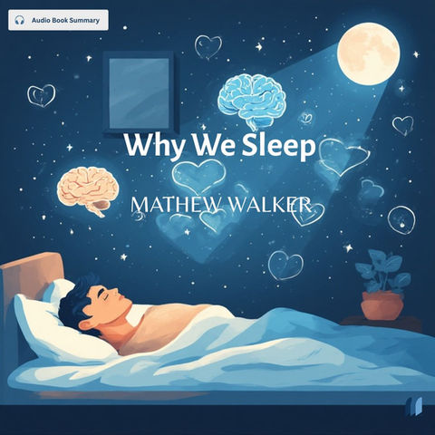 Why We Sleep by Dr. MATHEW WALKER audiobook summary on Bookdio.org cover