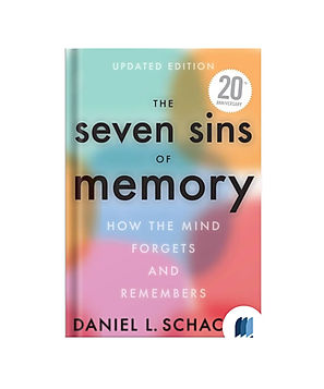 The Seven Sins of Memory by Daniel L. Schacter book cover on Bookdio.org