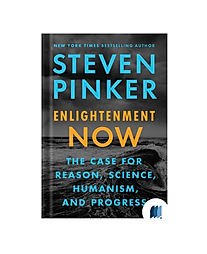 Enlightenment Now by Steven Pinker book cover on Bookdio.org