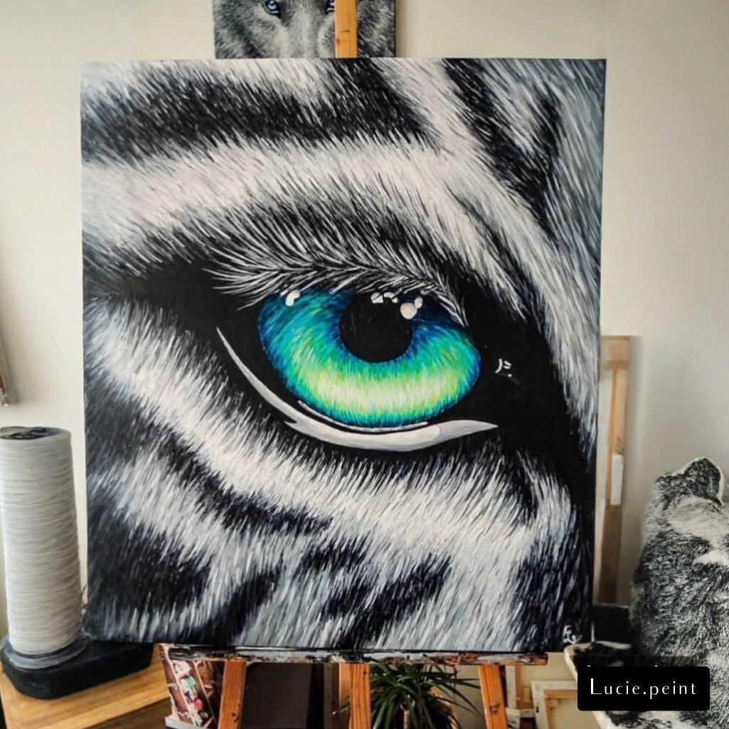 L'oeil du tigre 65 x 81 cm