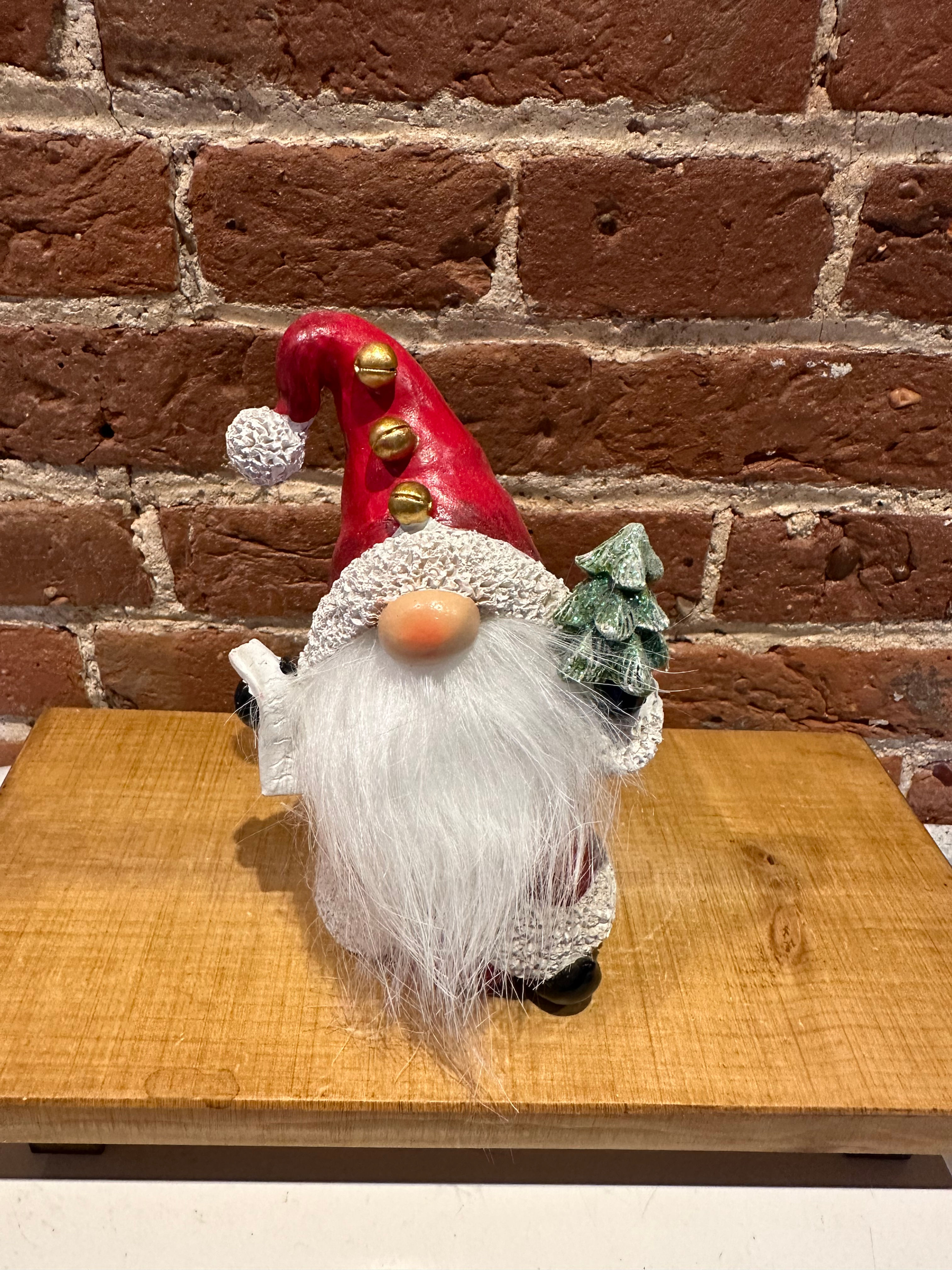 Jolly Santa with tree