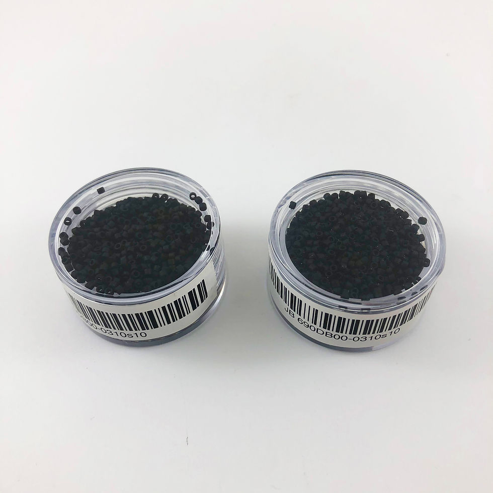 Thumbnail: Miyuki Delica 11/0 Matte Black JB 690DB00-0310s10