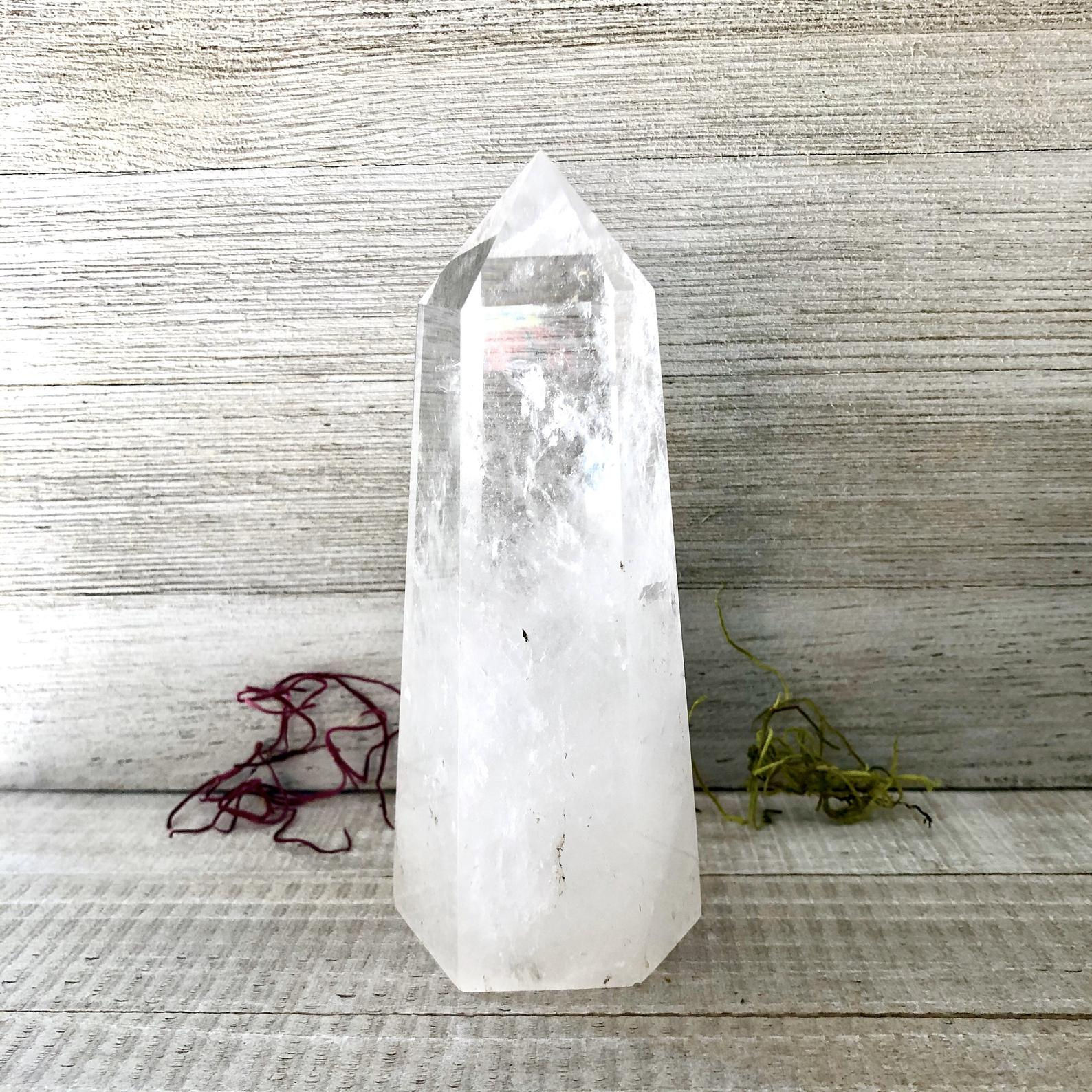 Clear Quartz Crystal Tower
