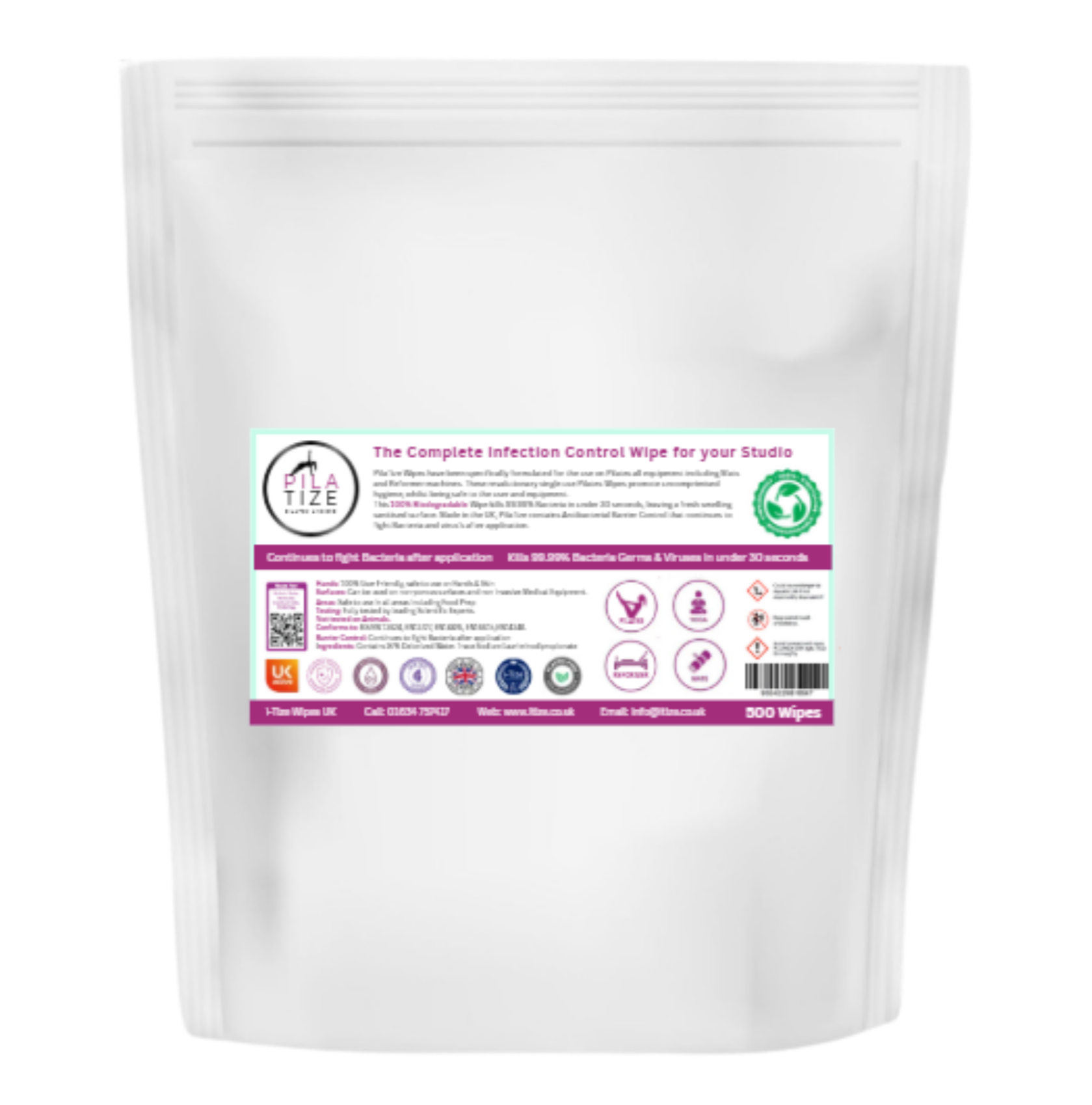 PilaTize 500 Wipe Refill Roll