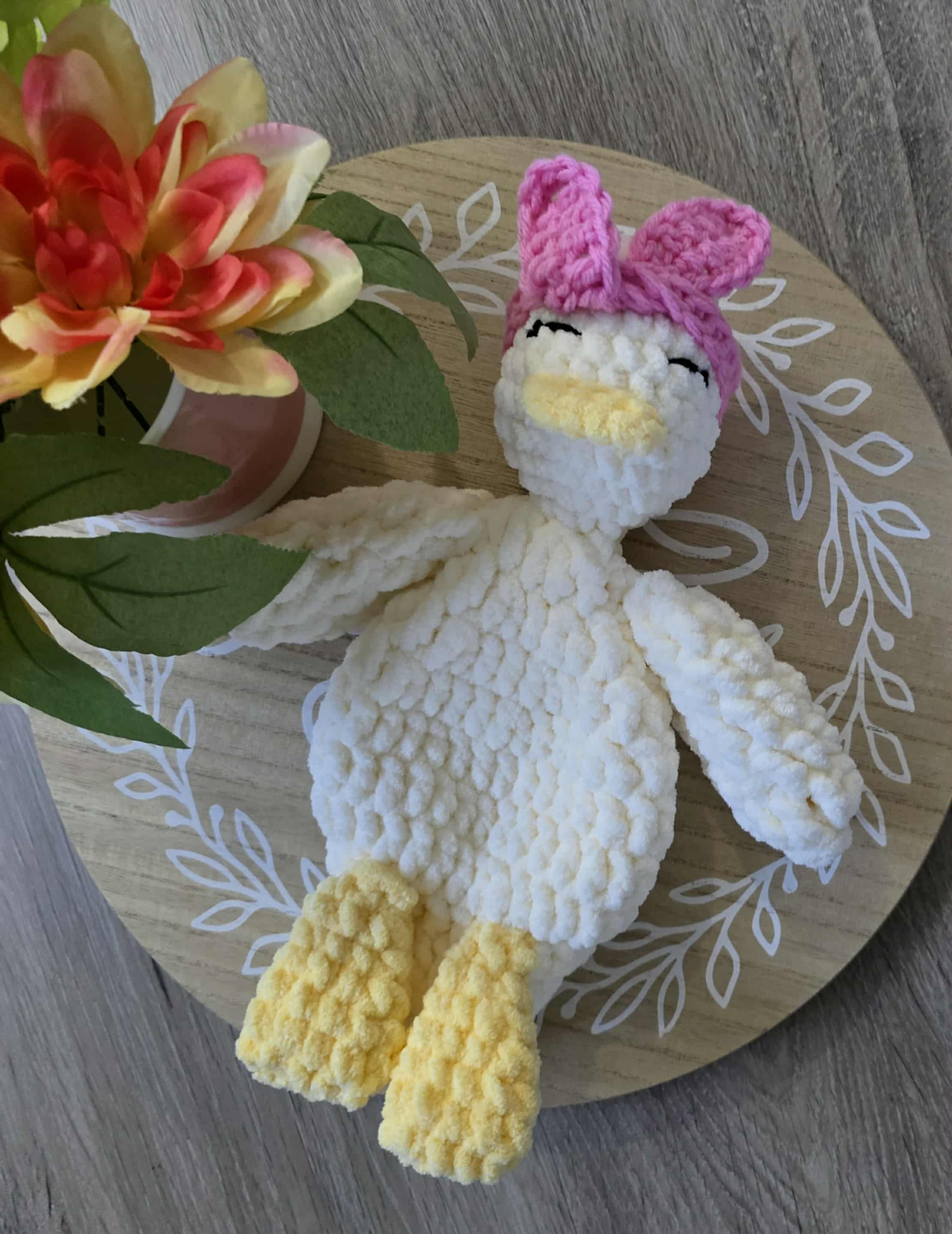 Baby Duck w/ pink headband