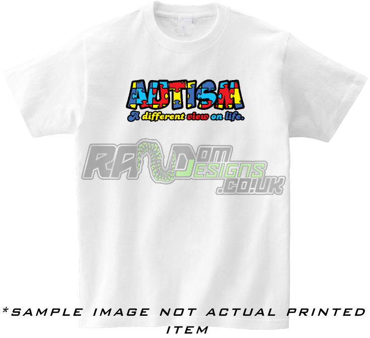 Autism A different view on life T Shirt Mens / Unisex