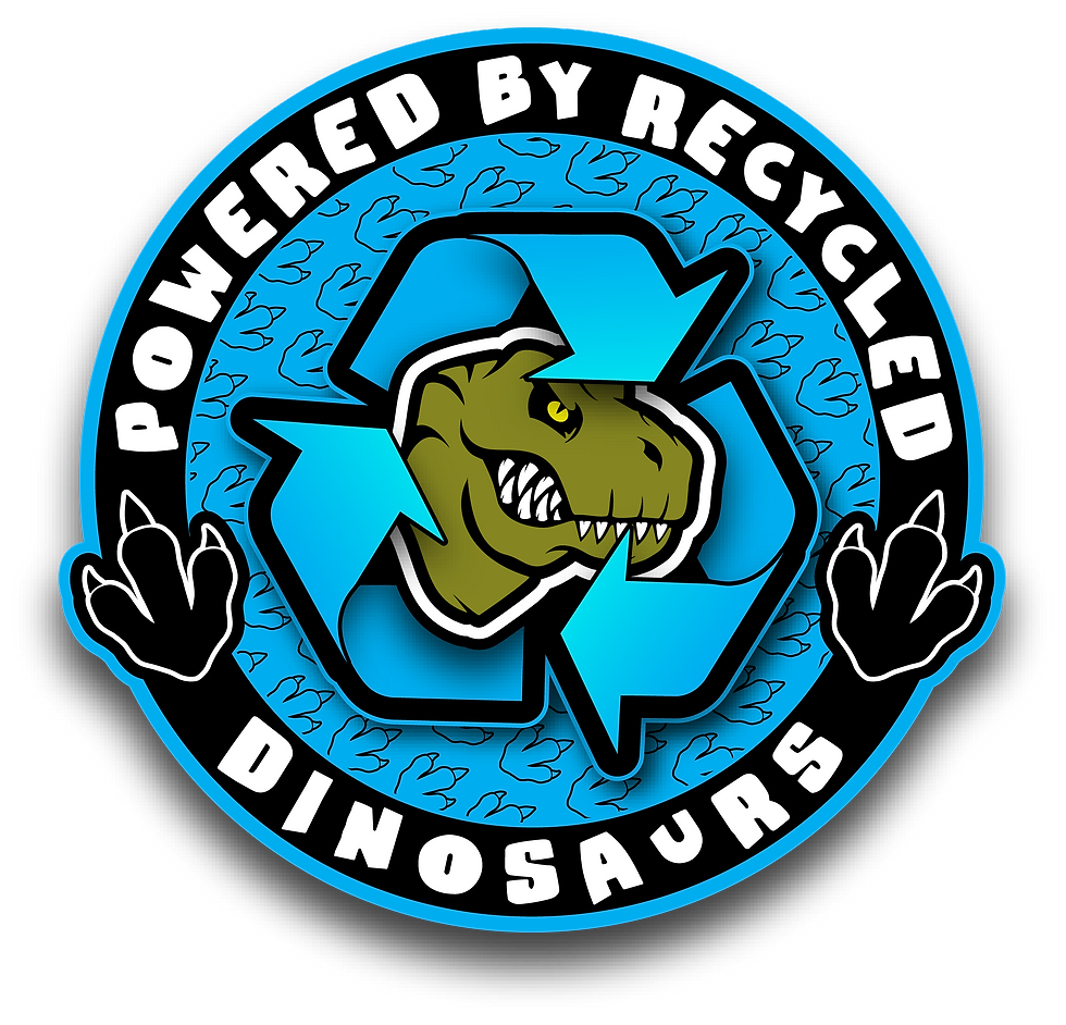 Thumbnail: Powered By Recycled Dinosaurs  Car Sticker Decal
