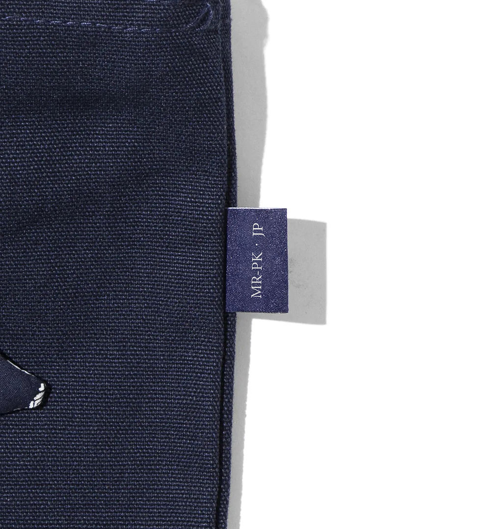 サムネイル： Paisley Handle Zip Totebag [Navy]