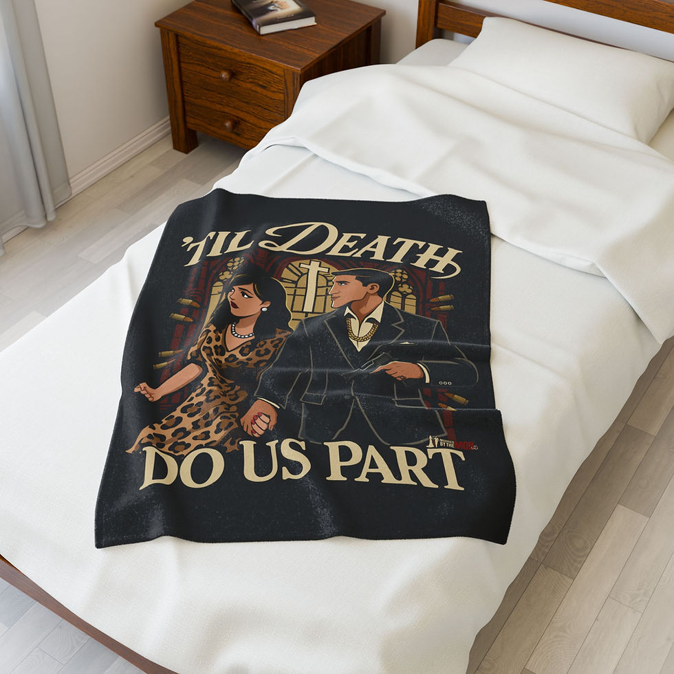 Thumbnail: 'Til Death Do Us Part Velvet Plush Blanket 