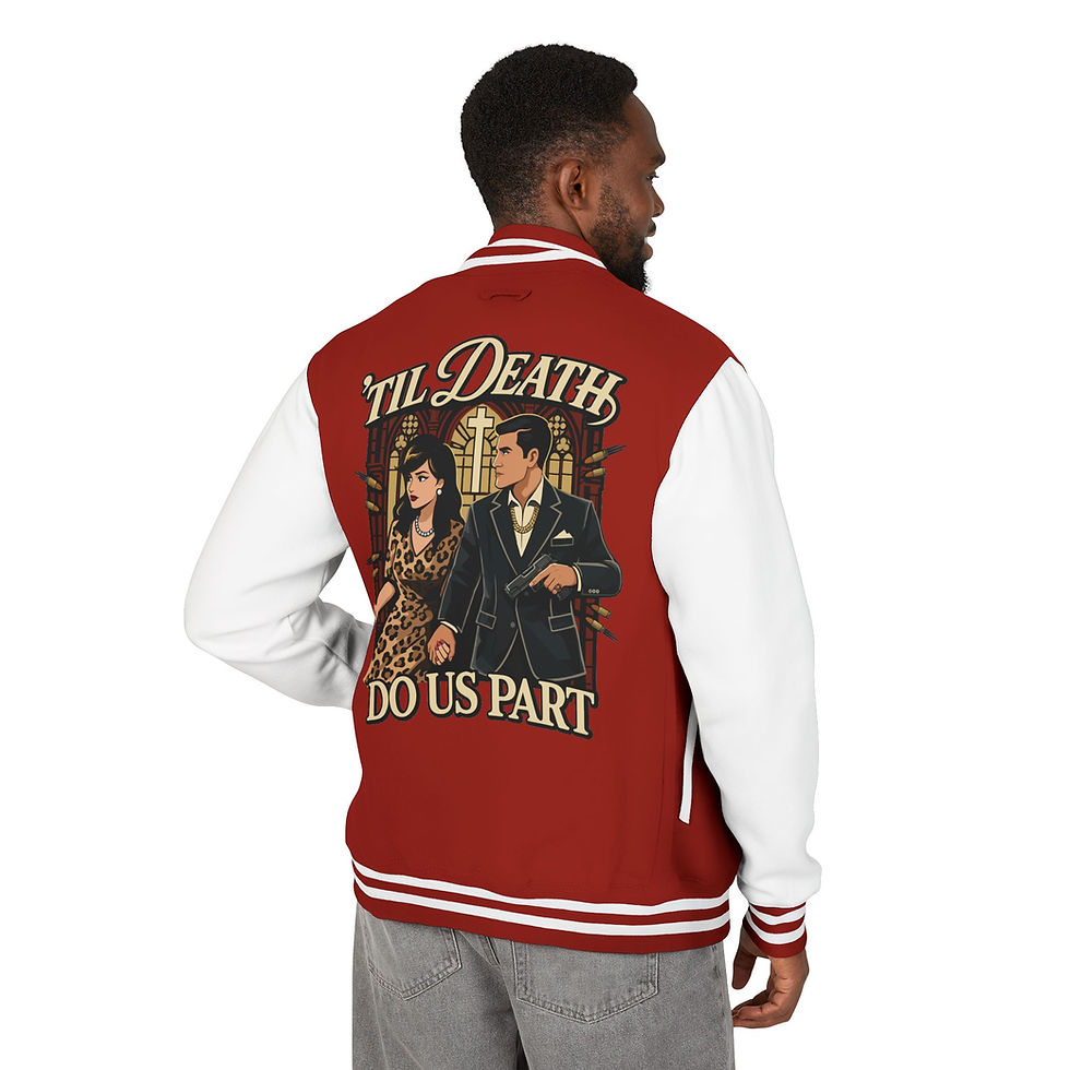 Thumbnail: ’Til Death Do Us Part Letterman Jacket 