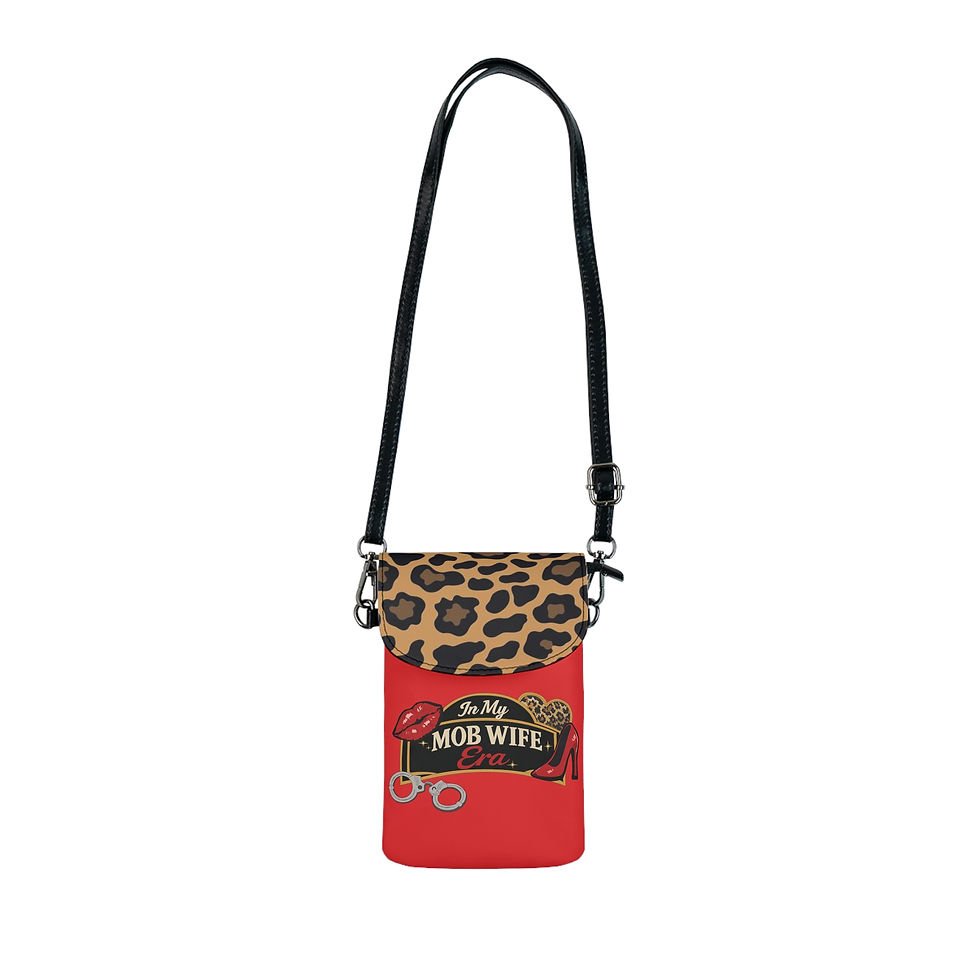 Thumbnail: Mob Wife Era, Red, Phone Wallet Crossbody