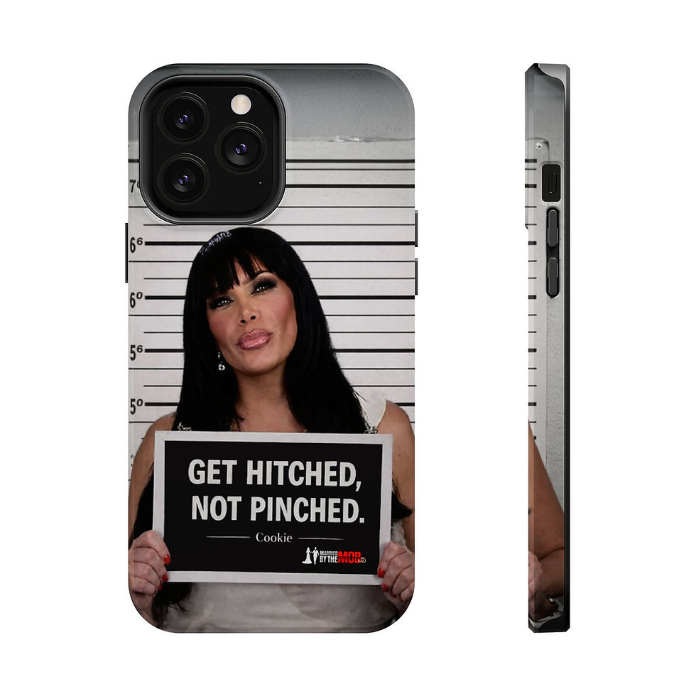 Thumbnail: “Get Hitched, Not Pinched” Mugshot Phone Case 