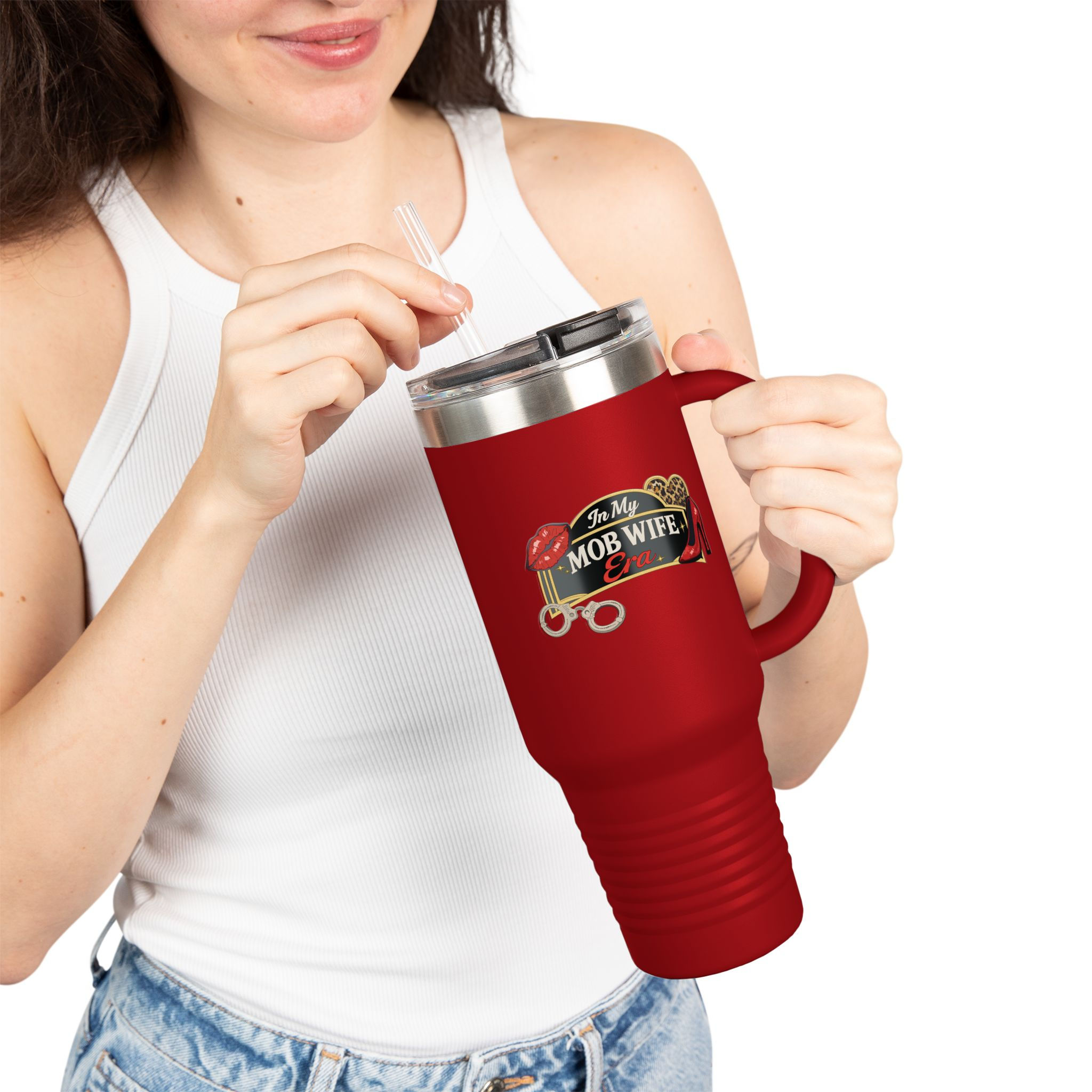 My Mob Wife Era 40oz Insulated Travel Mug