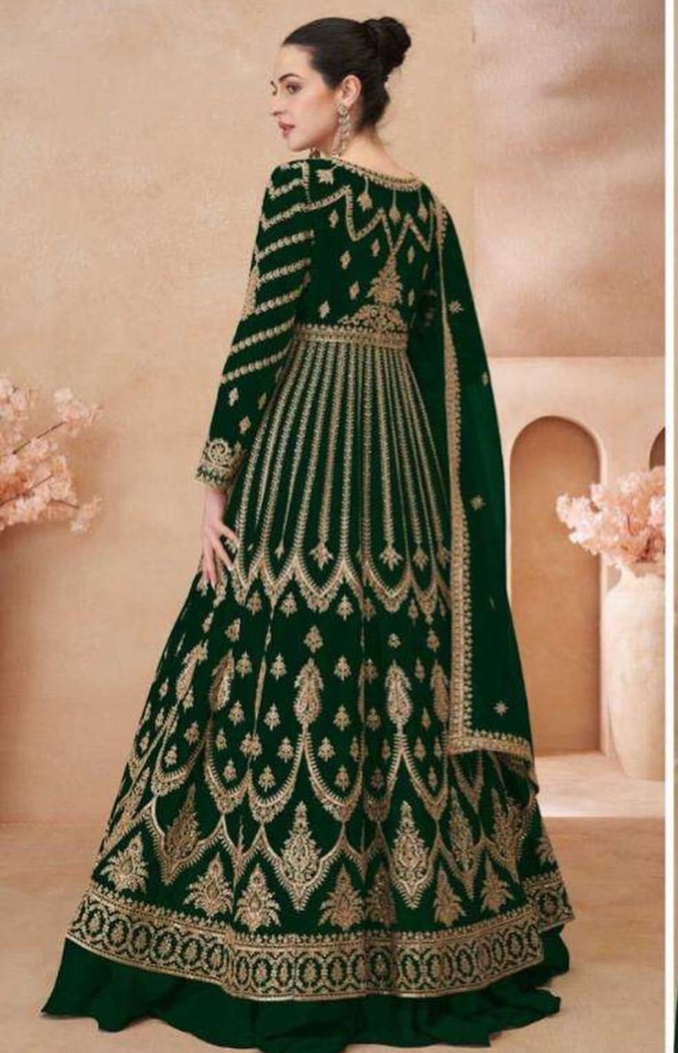 Thumbnail: Sayuri designer heavy Stitched wedding gown maxi dress #29