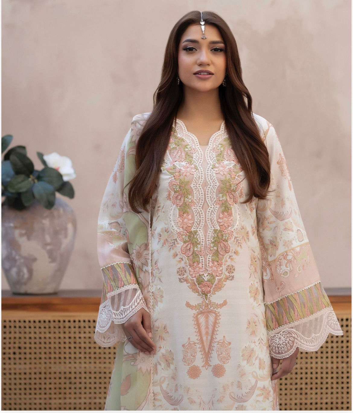 Traditional Thread Pakistani Inspired 3pc Stitched Eid collection ready to wear