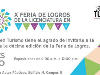 X FERIA DE LOGROS DE LA LICENCIATURA EN TURISMO DE LA UJMD