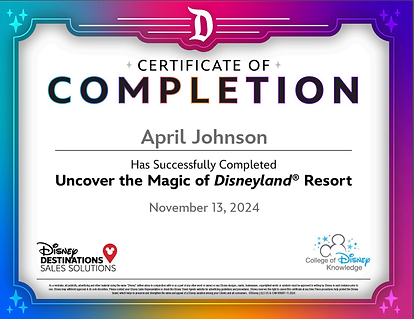 Disneyland Certified