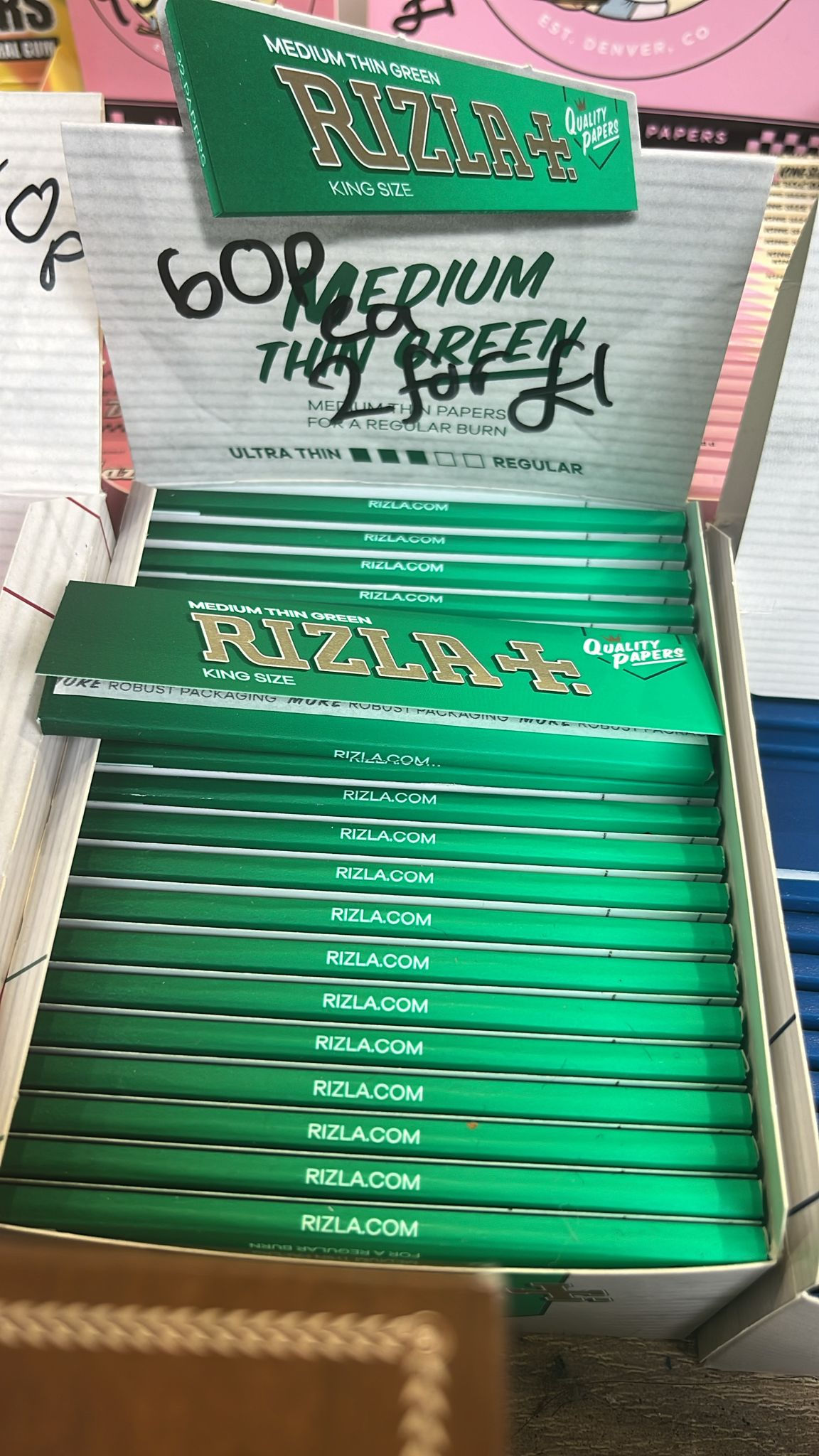 Rizla green kingsize