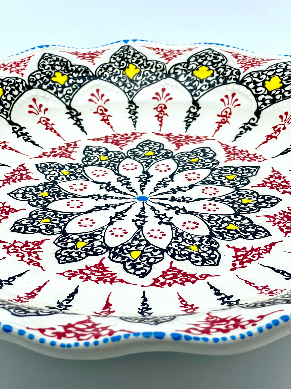 Thumbnail: Large Ceramic plate traditional design