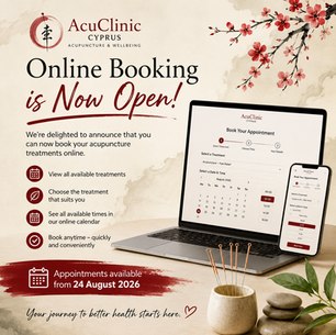 Online Booking Is Now Available at AcuClinic Cyprus