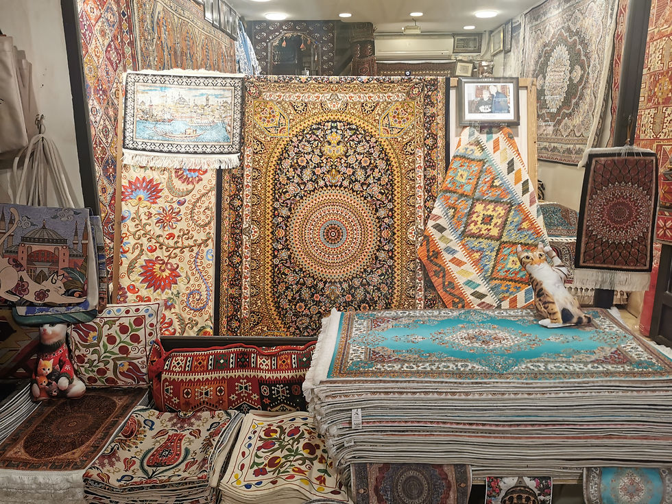 Turkish carpets never go out of style for visitors to Istanbul.